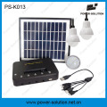 4W солнечные комплекты с тремя лампами с телефона зарядное устройство